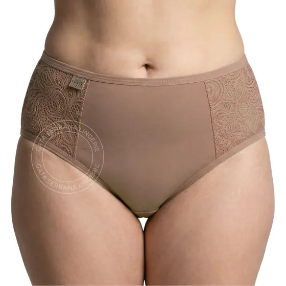 Kit 5 Calcinha Cós Alto Lateral Renda Feminina Vera Tanga Conforto Forro Algodão Cores Sortidas