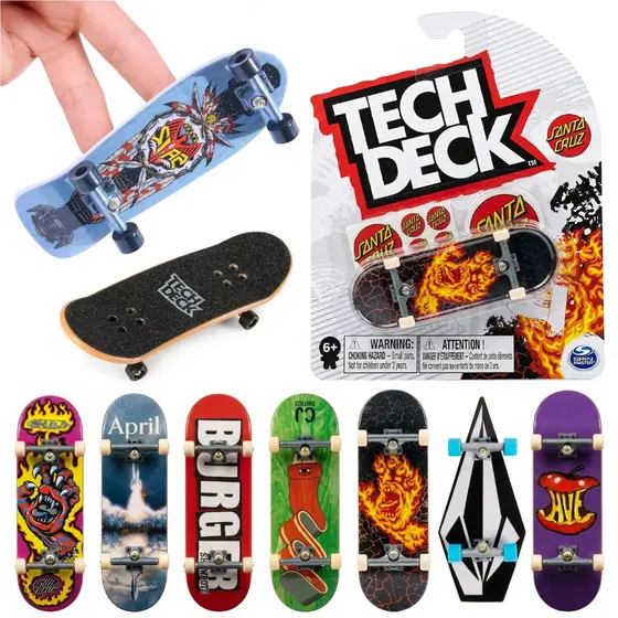 Skate De Dedo Profissional Tech Deck Board Com Adesivos - Sunny