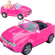 Carrinho Car Model Conversivel P/ Boneca Rosa Meninas Brincar Carro Para Casa De Bonecas Apolo Brinquedos