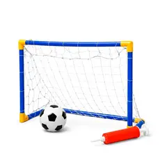 Trave e Bola Infantil Kit Futebol Golzinho Com Rede Bomba Brinquedo Para Meninos
