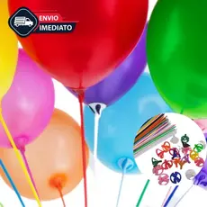 Varetas Pega Balão Suporte Bexiga Haste Coloridas Ballon Cake 33 cm 10/20/40