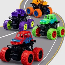 Carrinhos Brinquedo Fricção Monster Truck Pick up Giratório Coloridos giro cambalhota 360º