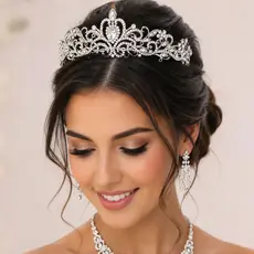 Coroa Tiara Para Noiva Debutante Daminha Miss Casamento Formatura Princesa Strass