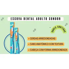 Escova Dental Macia Plus Condor - *atenção: Será Enviado Uma Cor Sortida*