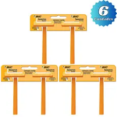 KIT C/3 - 6 UNIDADES APARELHO DE BARBEAR BIC SENSITIVE SHAVER