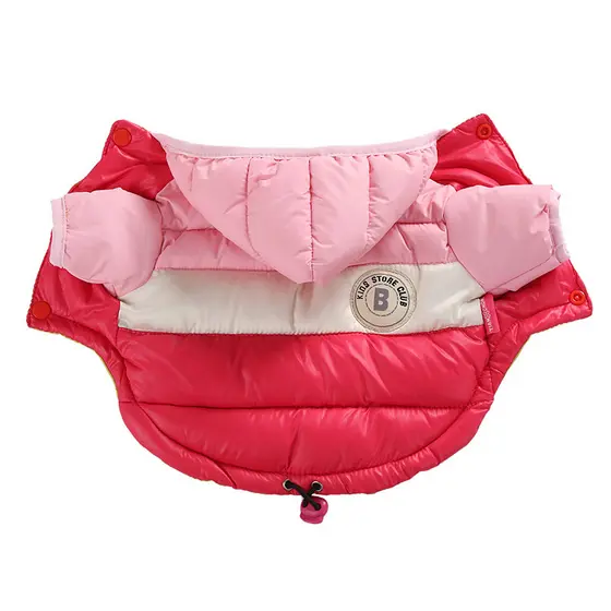 Roupa Para Animais De Estimação Outono E Inverno Casaco De Algodão Com Capuz Cachorro De Pelúcia Em Duas Pernas