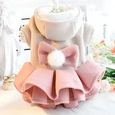 Roupas De Luxo Para Cães , Outono Inverno , Novas Pequenas Animais De Estimação , Laço Preto , Vestido Pequeno Perfumado