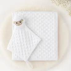 Manta Cobertor de Bebê c/ Naninha Para Menina Menino Infantil Mantinha Premium 02 Peça