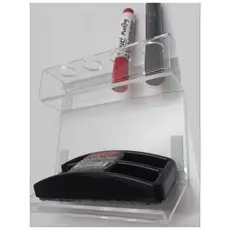 Suporte de Acrílico para Quadro Branco – Porta Canetas e Apagador de Parede