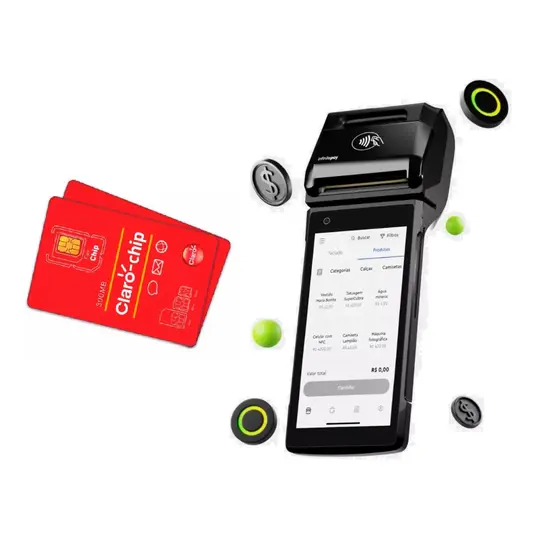 Chip M2M Claro com 300 MB para Máquina INFINITE PAY