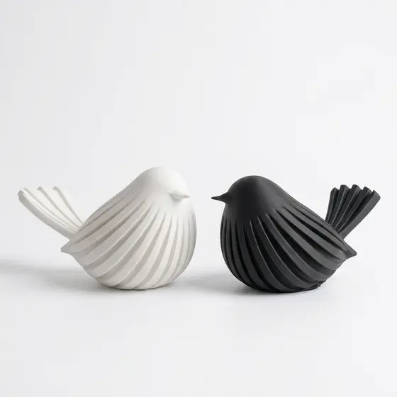 Casal Pássaros Decoração Minimalista Sala Quarto Enfeite Elegante Presente Casa Premium Decor Luxos