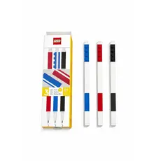 Kit 3 Canetas Gel LEGO Original Coloridas Escolar Escritório Presente Criativo