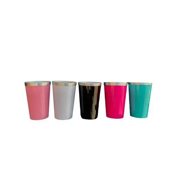 COPO ALUMINIO SEMI TÉRMICO SEM TAMPA 300ml - ALUMINIO INTERNO - PLASTICO EXTERNO
