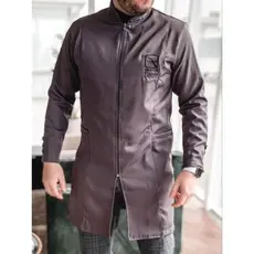Jaleco Masculino Oxford Zíper Manga Longa Bordado Com Nome Logo