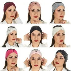 Faixa Turbante 2 em 1 Várias Cores Profissional Odontologia Medicina Estética Salão de Beleza