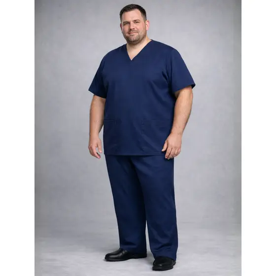 Conjunto Pijama Cirurgico Scrub Hospitalar Unissex Masculino Plus Size