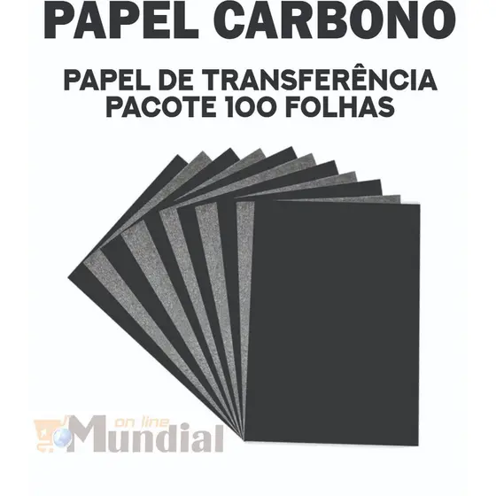 Papel Carbono A4, pacote com 100 folhas para transferência e cópias