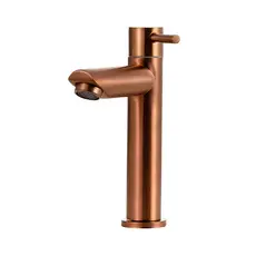 Torneira Para Banheiro Baixa Amazonas Pingoo - Dourado Rose