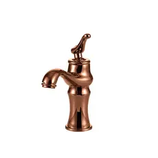 Torneira Para Banheiro Misturador Monocomando Retro Baixa Acari Pingoo - Dourado Rose
