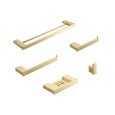 Acessórios Para Banheiro 5 Peças Jauru Pingoo - Dourado