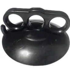 Ventosa Garra 3 dedos de Silicone para piso vidro e desamassar lataria 110mm - até 25kg - PRETA***