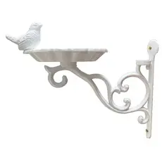 Suporte Comedouro em Metal p/ Pássaros - Decoração Europeia para Casas e Jardins - Escolha a cor!