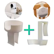 Kit Suporte Berço Aparelho Ruido Branco + Suporte Baba Eletronica Universal 360