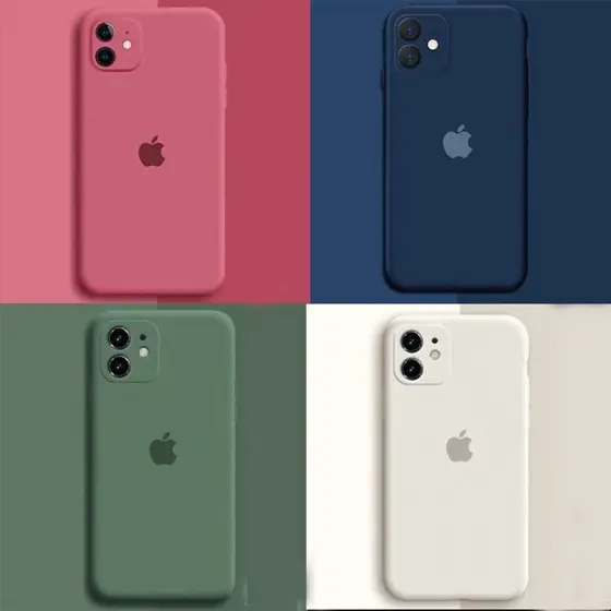 Capinha aveludada  fechada na câmera para IPhone 16 / 16 pro max