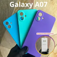 Kit Capa Capinha Case Samsung Galaxy A07 com Película 3D - Proteção Completa