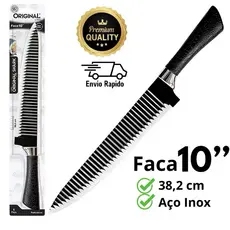 Faca Super Afiada Chef Shark Profissional para Peixe Carne Legumes 10 Polegadas