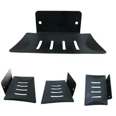 Saboneteira De Aço Inox Preto Fosco Luxuoso De Banheiro Resistente Fácil Instalação