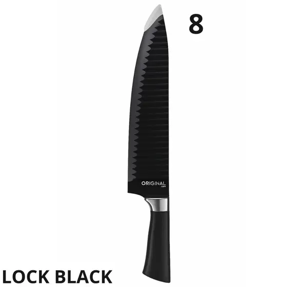 Faca Profissional 8” Original Shark para Sushi – Aço Inox Premium e Corte de Alta Precisão