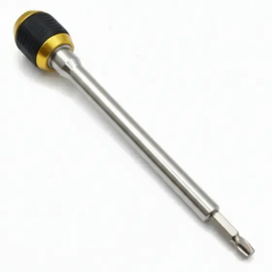 Extensor De Bits Magnético 1/4 Engate Rápido Trava Automática Profissional Para Parafusadeira E Furadeira