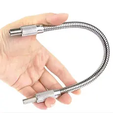 EXTENSOR FLEXÍVEL PARA PARAFUSADEIRA 1/4" – HASTE FLEXÍVEL UNIVERSAL PARA BITS E FURADEIRA