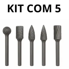Kit 5 Limas Rotativas para Esmerilhadeira e Furadeira – Aço de Alta Dureza para Madeira, Plástico e Fibra