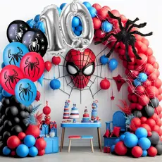 Kit Arco Desconstruído Homem Aranha Premium Decoração Festas *150 itens*