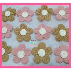 Aplique Flor 3x3.2cm (2 cores, até 50 unidades)