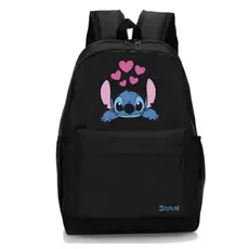 Mochila Feminina Stich Escolar Infantil Reforçada Academia Trabalho Impermeável