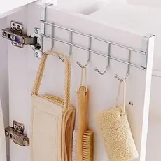Suporte com 05 Ganchos Organizador para Porta de Armario - TOP