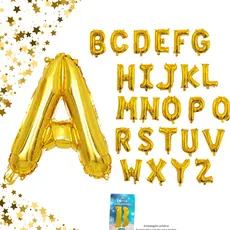 Balão Metalizado Letras 16pol 40cm - Dourado - Top