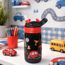 Garrafa / Squeeze Modelo Carro com Bico de Silicone Infantil Plástico / Garrafa de água Infantil 450ml