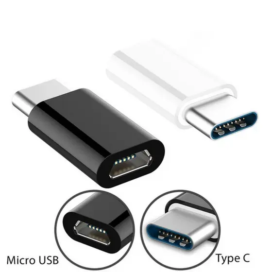 Adaptador Micro Usb V8 para Tipo C Macho