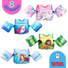 Colete Salva Vidas Flutuador Infantil AcquaFun My Little Crab 100% Bóia Fabricado no Brasil