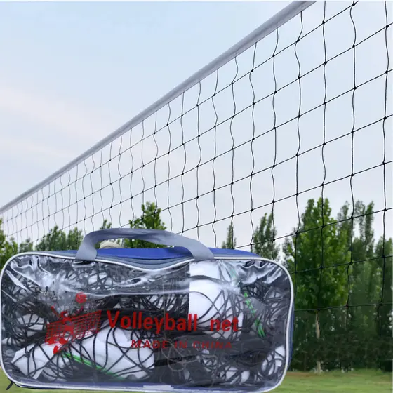 Rede de Vôlei 9,5m x 1m com Faixa Superior + Bola de Vôlei e Bolsa para Transporte