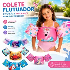 Boia Colete Salva Vidas Flutuador Infantil Até 25kg Para Praia e Piscinas Não Fura ACQUAFUN Standart
