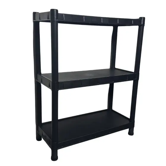 Estante Prateleira Modular Multiuso Organizadora Plástico Com 3 Prateleiras Reforçado - COM PEZINHOS