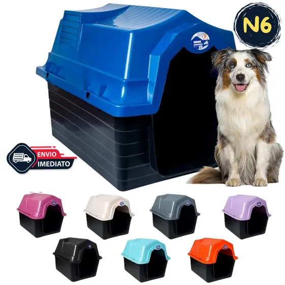Casa Casinha De Cachorro Nº 6 Plástico Desmontável Pet