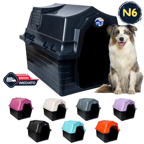Casa Casinha De Cachorro Nº 6 Plástico Desmontável Pet