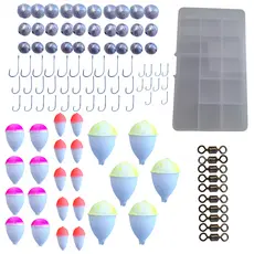 Kit Pesca Completo Estojo Chumbada Anzol Giradores Empate Boias Completo 105 Itens Promoção