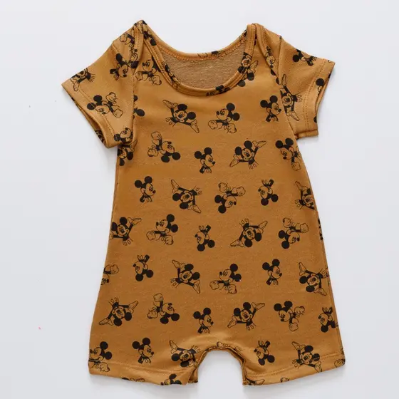 Macacão Curto Super Qualidade Roupa de Bebe Infantil Verão 0 a 3 anos